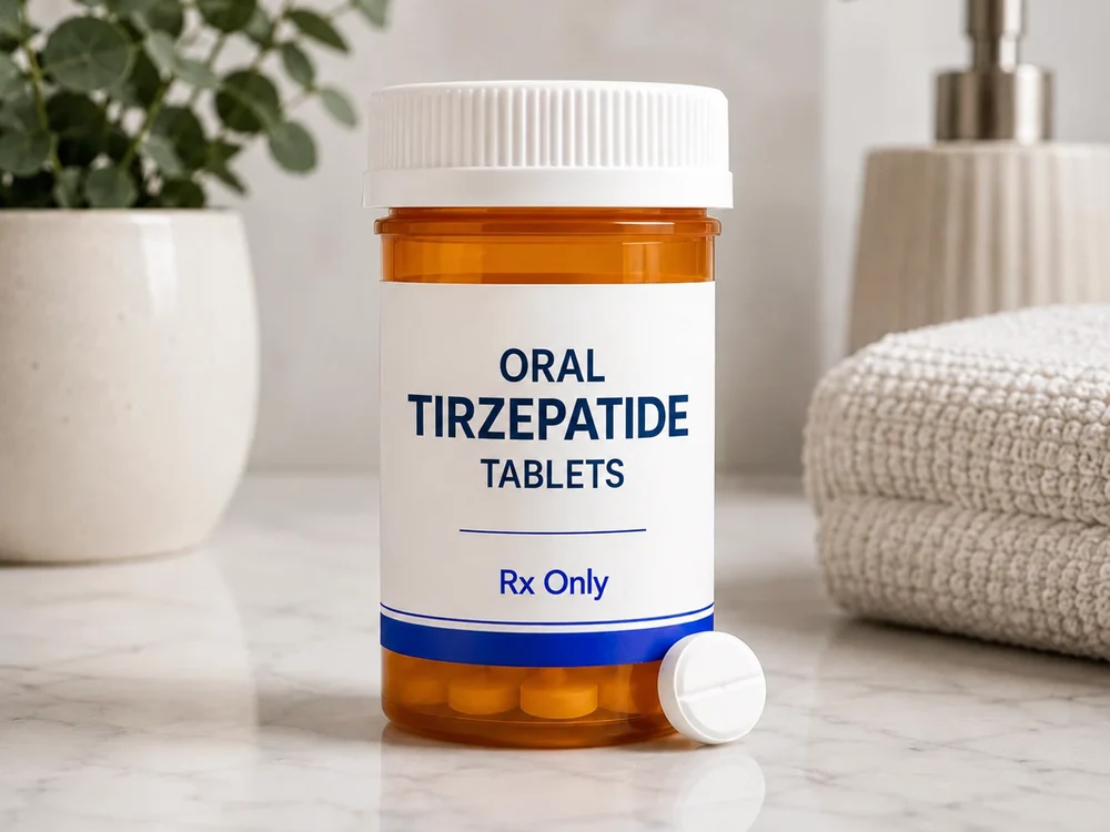 Oral tirzepatide tablets